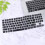 9Pièces Couverture Clavier Silicone Noir Fine Respirante Durable 9
