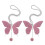 6Pièces Pendentifs Rose Perles Strass Pour Miroir 1