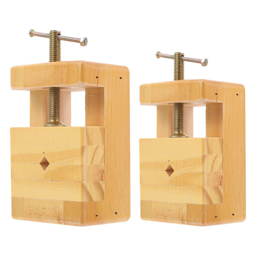6Pièces Étaux De Banc En Bois Multifonction Pour Gravure Artisanat