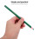 12Pièces Crayons Marqueurs Verts Cire Pratiques Pour Tissu 5