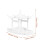 2Pièces Ornements ABS Mini Statue Décoration Jardin Zen 8