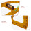 2Pièces Outil Rapporteur Semi- Orange Portable Pour Enseignants 8