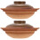2Ensembles Casseroles Céramiques Colorées Pot Ragoût Maison Restaurant 6