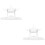 2Pièces Ornements ABS Mini Statue Décoration Jardin Zen 6