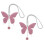 6Pièces Pendentifs Rose Perles Strass Pour Miroir 2