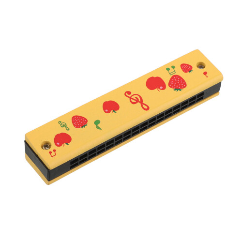 4Pièces Harmonica En Bois Compact Jouet Musical Pour Débutants 1