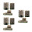 9Pièces Statues Résine Décorations Miniatures Pour Table 3