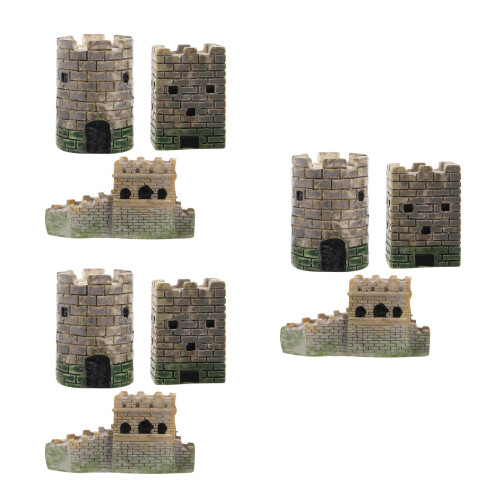 9Pièces Statues Résine Décorations Miniatures Pour Table 2