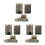 9Pièces Statues Résine Décorations Miniatures Pour Table 2