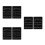 6Pièces Panneaux Mémoire Double Face Ardoise Bois Noire Réutilisable 5