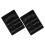 6Pièces Panneaux Mémoire Double Face Ardoise Bois Noire Réutilisable 3