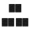 6Pièces Panneaux Mémoire Double Face Ardoise Bois Noire Réutilisable 7