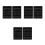 6Pièces Panneaux Mémoire Double Face Ardoise Bois Noire Réutilisable 9