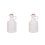 2Pcs Ceramic Olive Oil Bottle Dispenser White Kitchen Condiment Jar 8