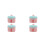 4Pièces Conteneur Poudre Rose PP Compact Pour Usage 5
