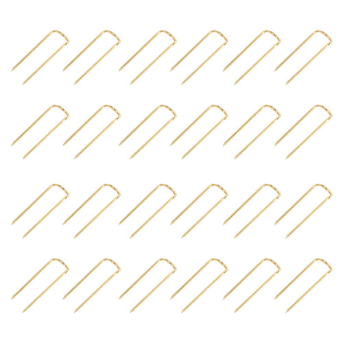 200Pièces Épingles U Dorées Pour Fixation Tissu Durable 1