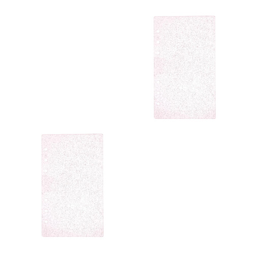 2Pièces Cache-Agenda 6 Trous Rose Brillant, Et Stylé 2