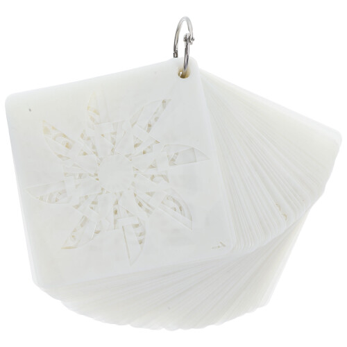 3Ensembles Ensemble Pochoirs Mandala Blancs Pour Dessin Décoration DIY