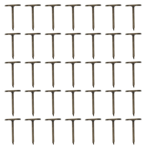 200Pièces En Fer Pour Décoration Maison Tête Plate Marron