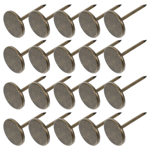 200Pièces En Fer Pour Décoration Maison Tête Plate Marron 1
