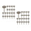 200Pièces En Fer Pour Décoration Maison Tête Plate Marron 9