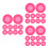 30Pièces Accessoires Silicone Rosé Pour Stéthoscope Usage 4