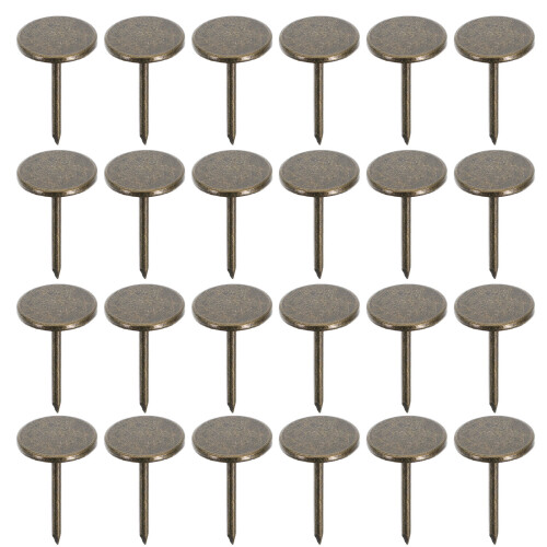 200Pièces En Fer Pour Décoration Maison Tête Plate Marron 2
