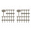 200Pièces En Fer Pour Décoration Maison Tête Plate Marron 5