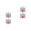 4Pièces Conteneur Poudre Rose PP Compact Pour Usage 9