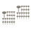 200Pièces En Fer Pour Décoration Maison Tête Plate Marron 4
