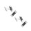 2Pièces Boutons Manchette Noir Créatifs Métal Cadeau 6