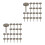 200Pièces En Fer Pour Décoration Maison Tête Plate Marron 7
