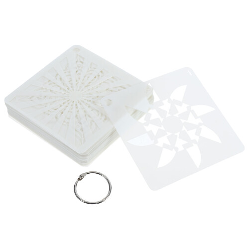 3Ensembles Ensemble Pochoirs Mandala Blancs Pour Dessin Décoration DIY 1