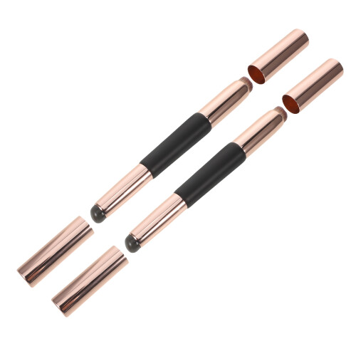 4Pièces Pinceaux Silicone Souple À Double Tête Protection 1