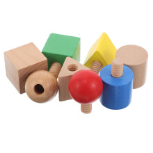 5Ensembles Jouets Manipulatifs Bois Puzzle À Vis Enfants