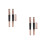 4Pièces Pinceaux Silicone Souple À Double Tête Protection 4