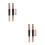4Pièces Pinceaux Silicone Souple À Double Tête Protection 9