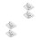 4Pièces Fixation Verrouant Ordinateur Portable Argent Design Stable 4