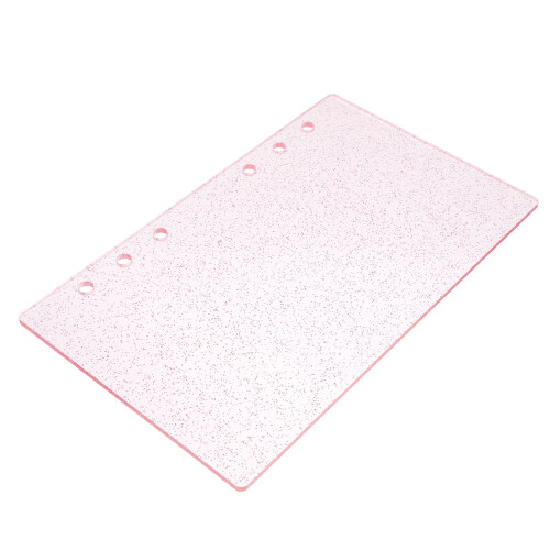 2Pièces Cache-Agenda 6 Trous Rose Brillant, Et Stylé 1