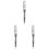 3Pièces Stylos Plume Transparent Pour Et École 4