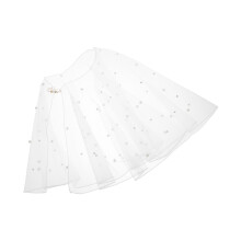 5Pièces Écharpes Cape Beige En Tulle Perlée Et Pour