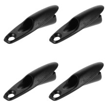 8Pièces Guide Câbles Aluminium Noir Fixe Clips Route
