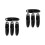 8Pièces Guide Câbles Aluminium Noir Fixe Clips Route 7