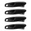 8Pièces Guide Câbles Aluminium Noir Fixe Clips Route 3