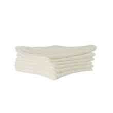 6Pièces Couches Réutilisables Bébé Fibre Bambou Beige