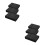 6Pièces Tapis Feutrage Mousse Coton Noir Outils DIY 5