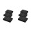 6Pièces Tapis Feutrage Mousse Coton Noir Outils DIY 6