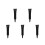 5Pièces Colle Noire Pour Faux Ongles Usage Durable 5