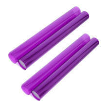 2Pièces Film PVC Violet Pour Phare Arrière Auto Durable Étanche