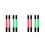 8Pièces Brassard Course LED Réglable Nylon 3
